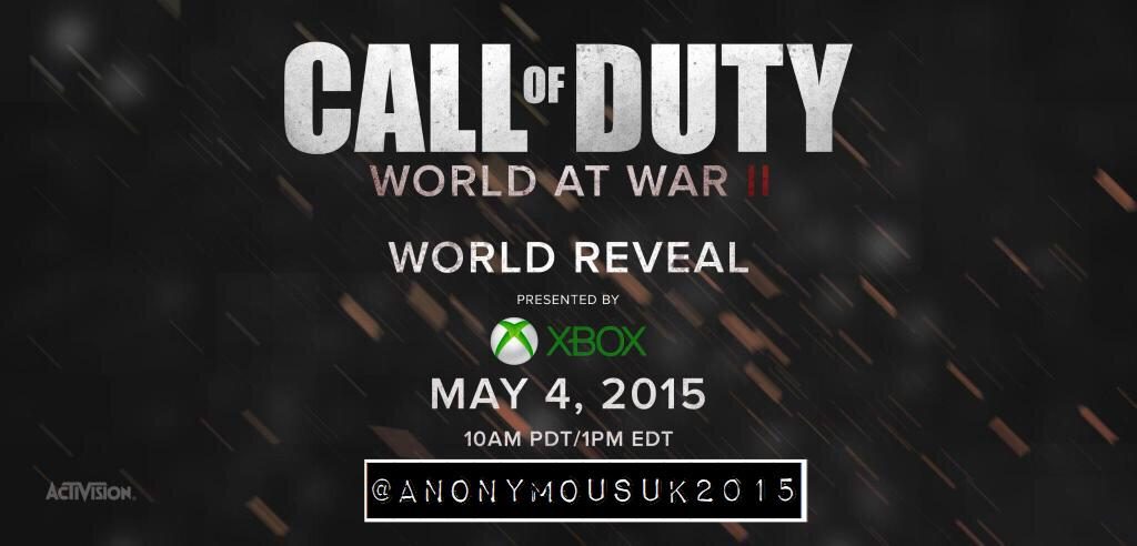 Call of Duty: World at War 2 Reveal Event Poster