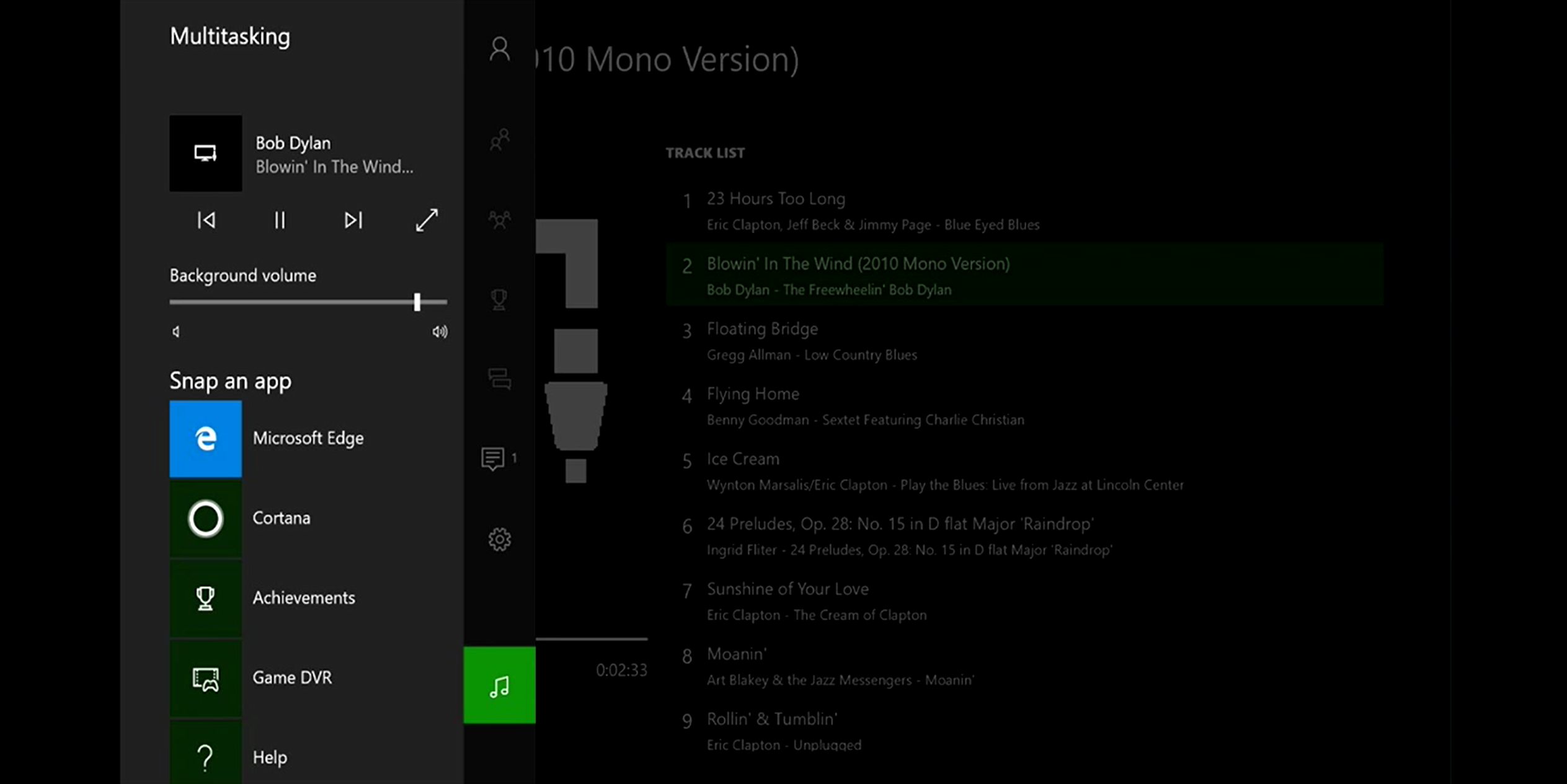 Xbox One Hintergrundmusik Player für USB-Geräte