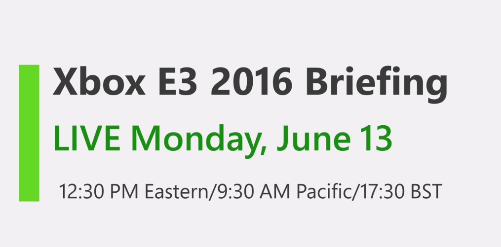 media briefing microsoft e3 2016